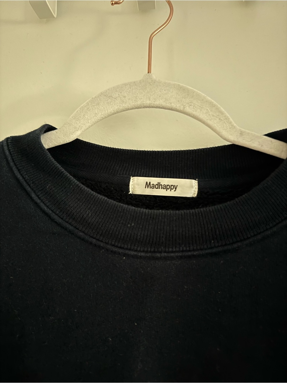 Madhappy Navy Crewneck Sweatshirt - Picture 2 of 3